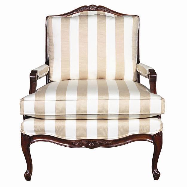 Exposed Wood Accent Chair